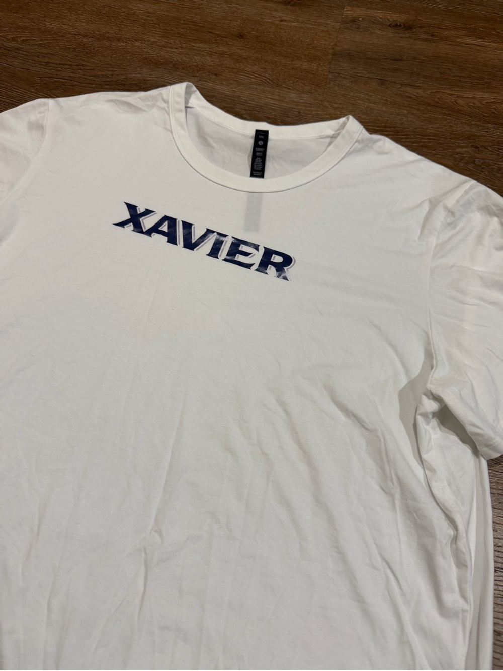 lululemon Xavier University Fundamental T Shirt XXL White Collegiate - Picture 3 of 7